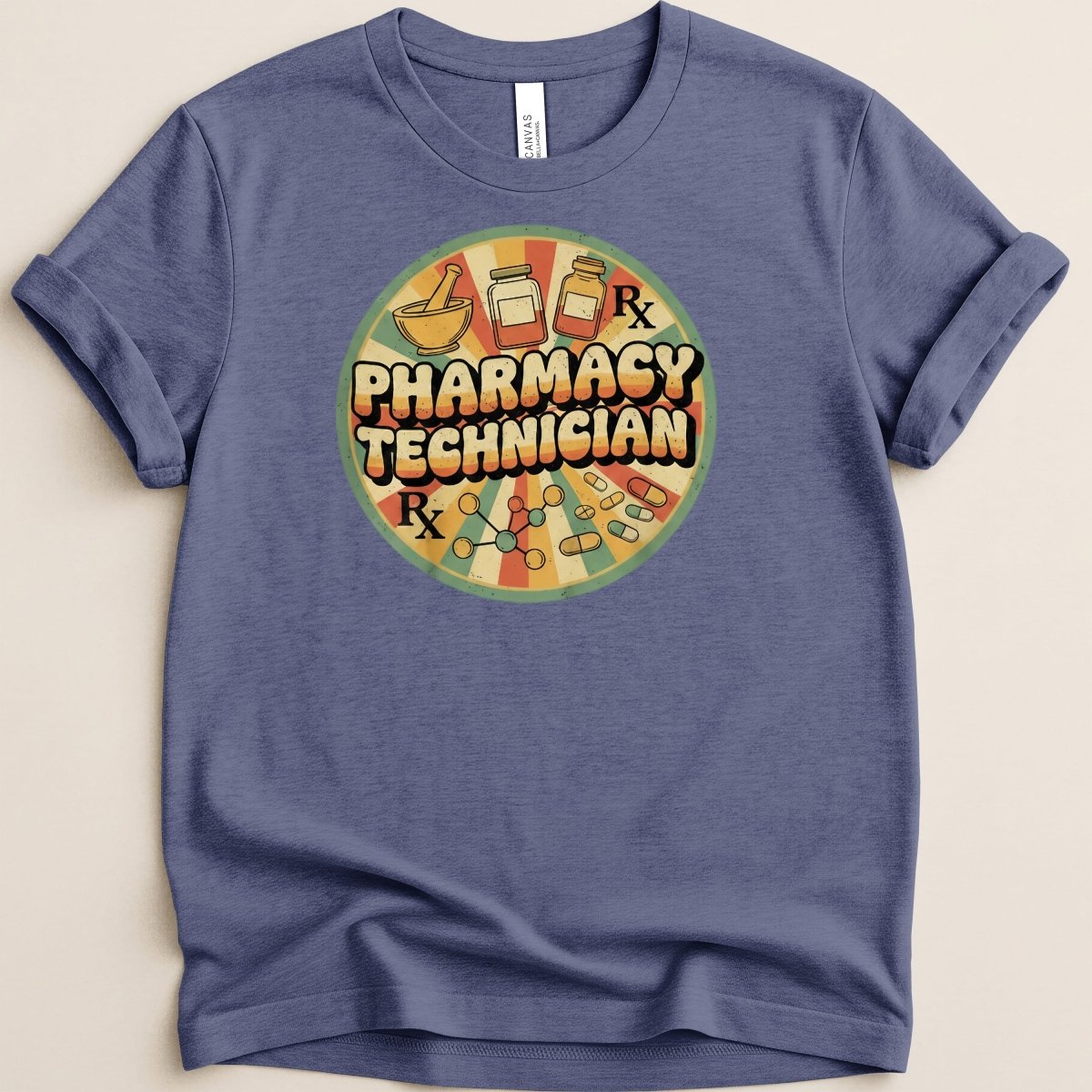 Pharmacy Technician Retro Style Tee - Adverse Reactions