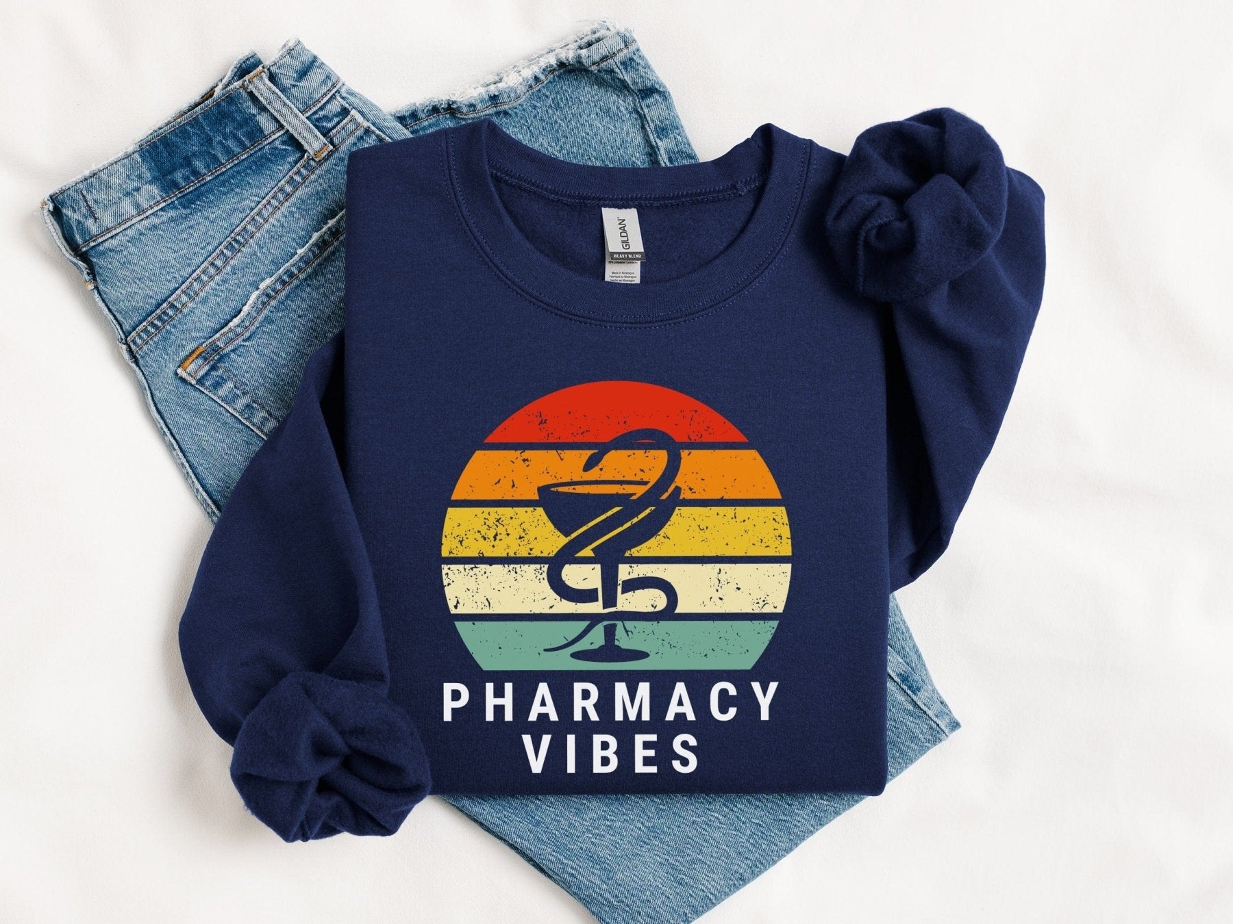 Pharmacy Vibes Sweatshirt - Adverse Reactions - Pharmacy Apparel for Pharmacists, Techs & Students