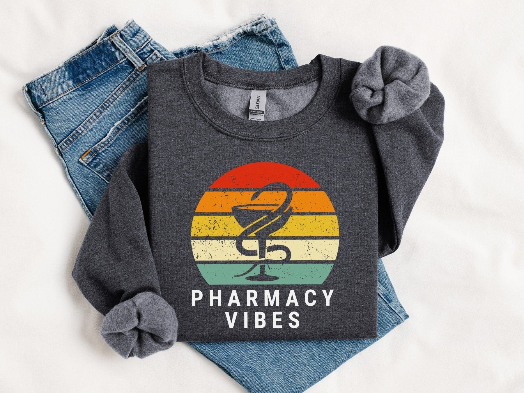 Pharmacy Vibes Sweatshirt - Adverse Reactions - Pharmacy Apparel for Pharmacists, Techs & Students