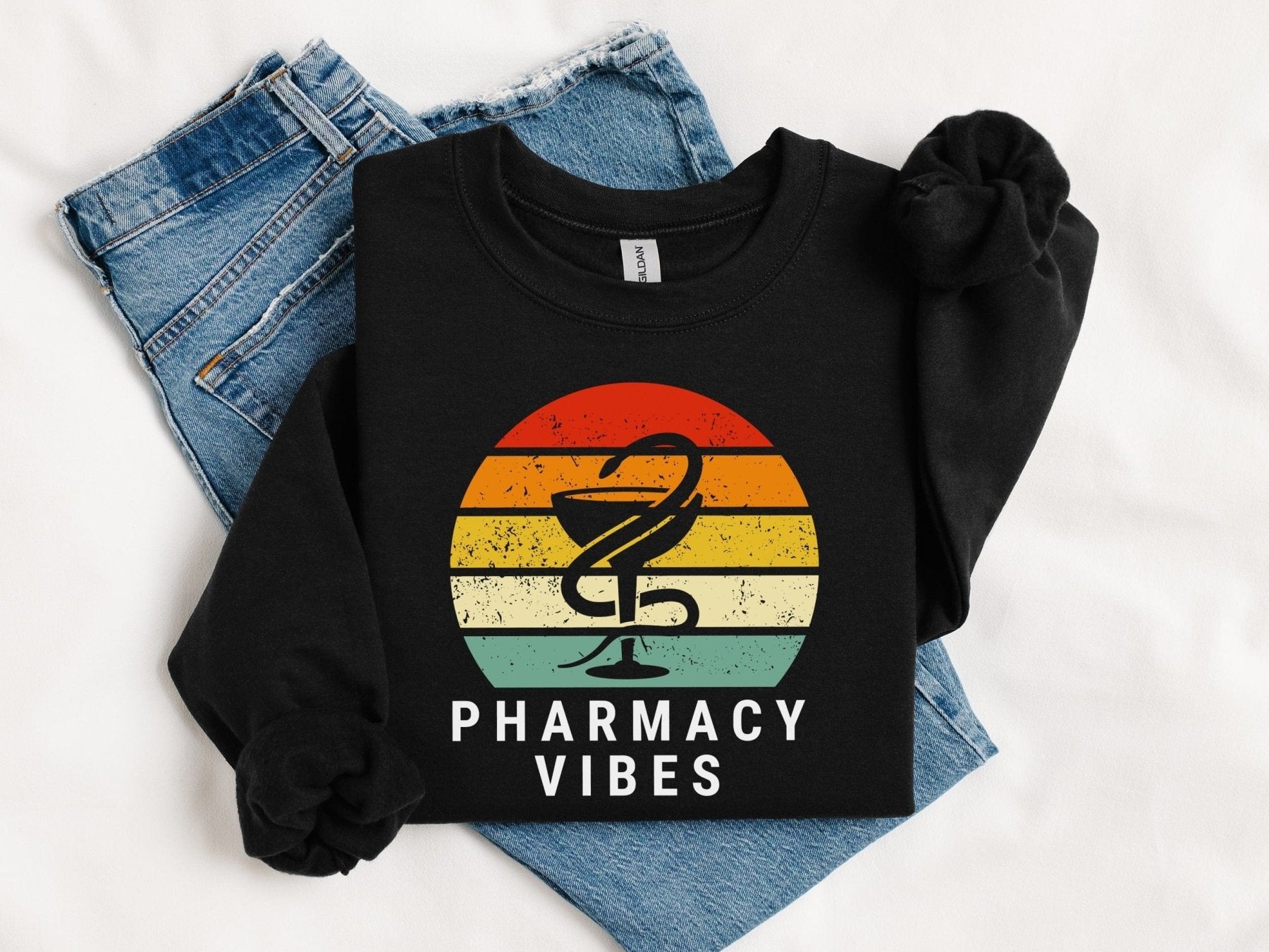 Pharmacy Vibes Sweatshirt - Adverse Reactions - Pharmacy Apparel for Pharmacists, Techs & Students