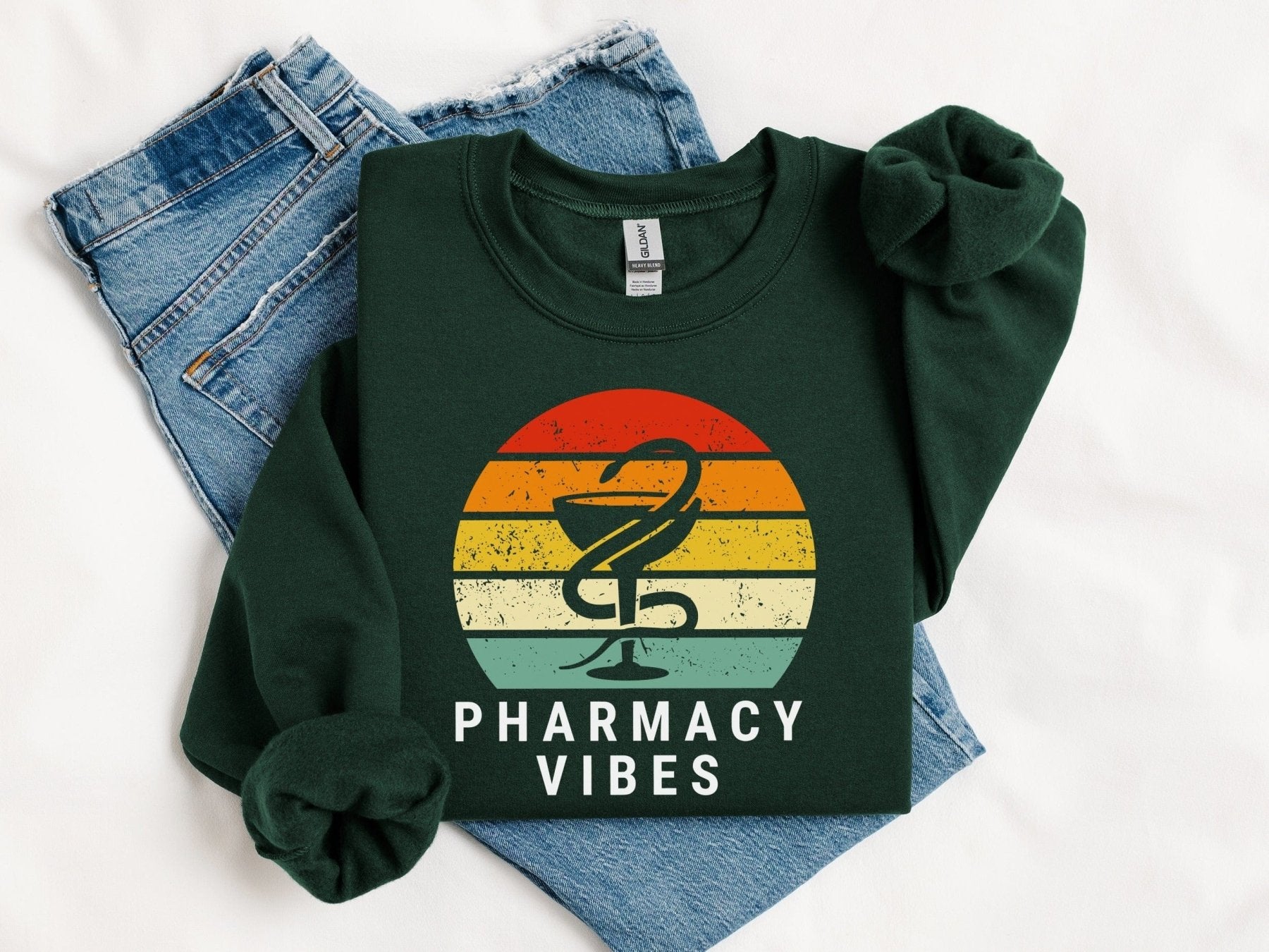 Pharmacy Vibes Sweatshirt - Adverse Reactions - Pharmacy Apparel for Pharmacists, Techs & Students