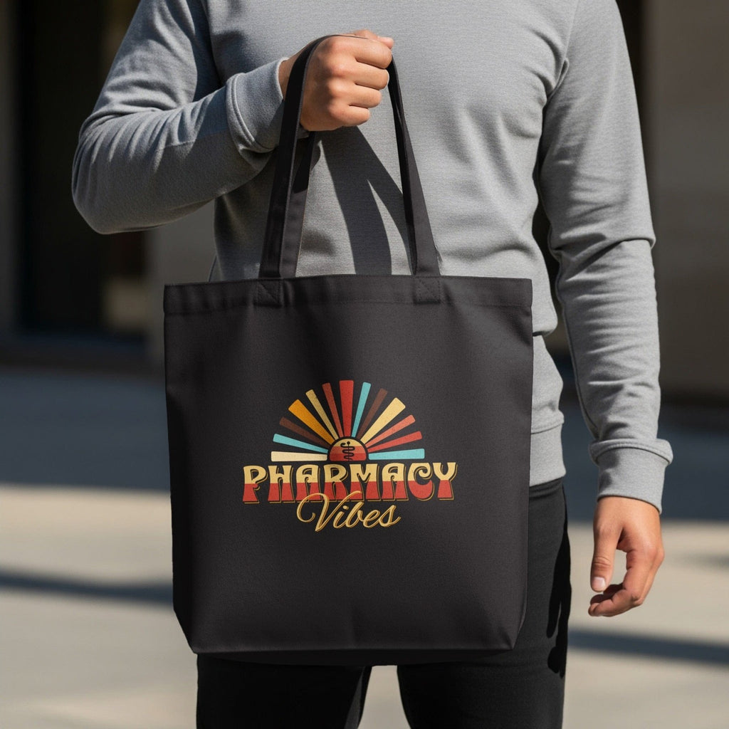 Pharmacy Vibes Tote Bag - Pharmacy Apparel for Pharmacists, Techs & Students