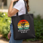Pharmacy Vibes Tote Bag - Adverse Reactions - Pharmacy Apparel for Pharmacists, Techs & Students