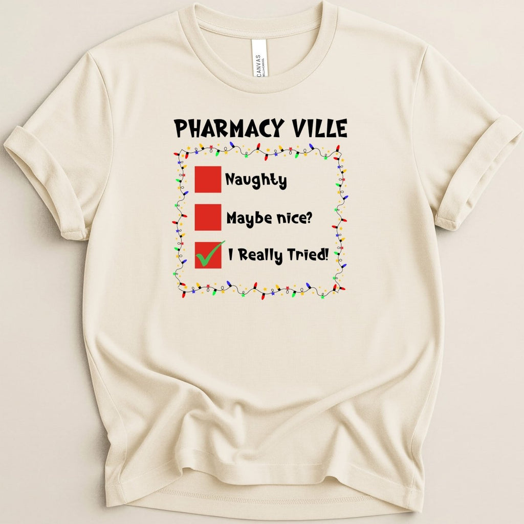 Pharmacy Ville Christmas Tee - Adverse Reactions