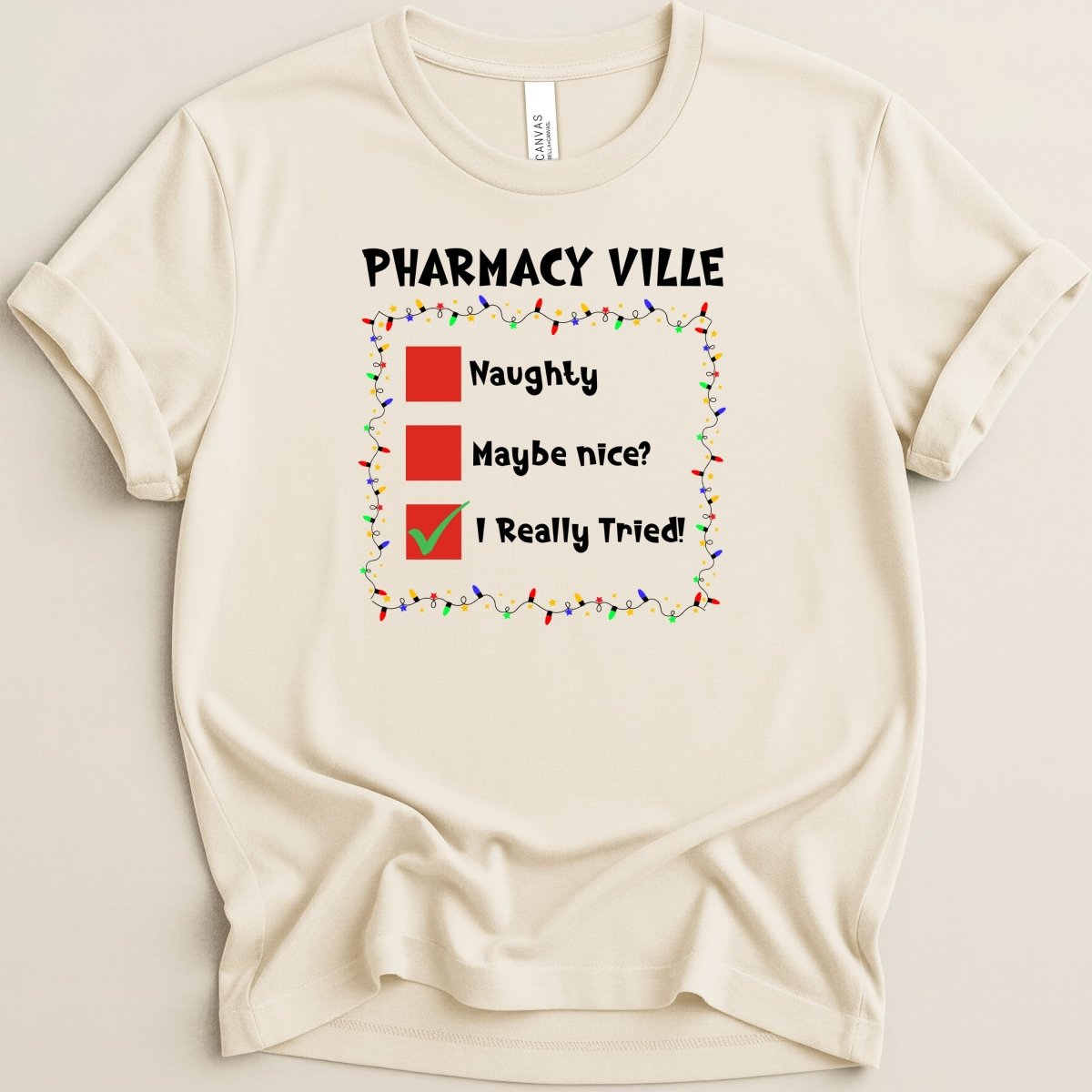 Pharmacy Ville Christmas Tee - Adverse Reactions
