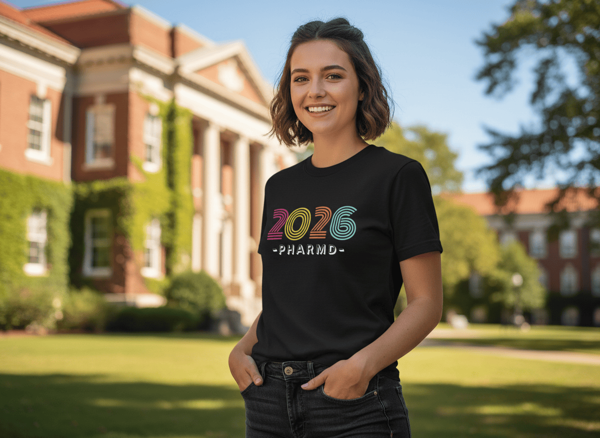 PharmD Class of 2026 Graduation Tee - Adverse Reactions - Pharmacy Apparel for Pharmacists, Techs & Students