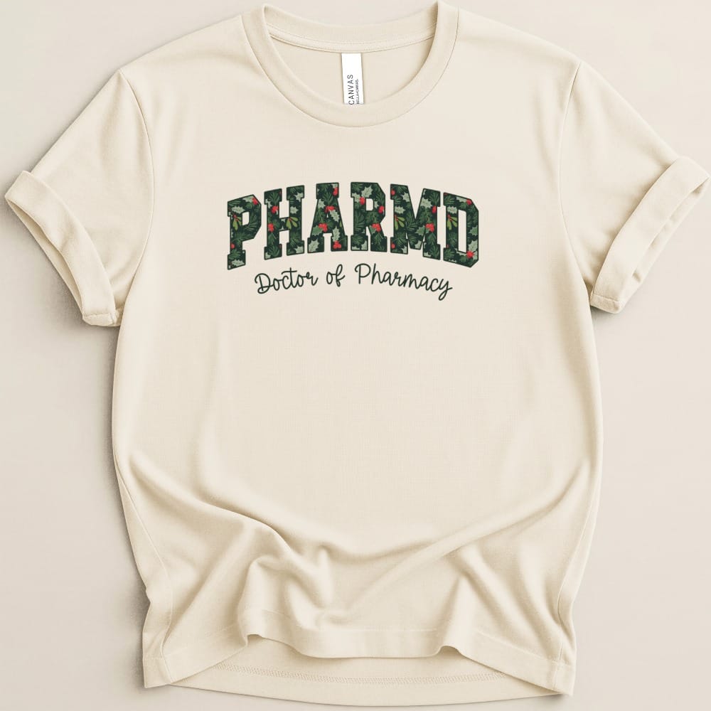 PharmD Doctor of Pharmacy Holiday Tee - Adverse Reactions