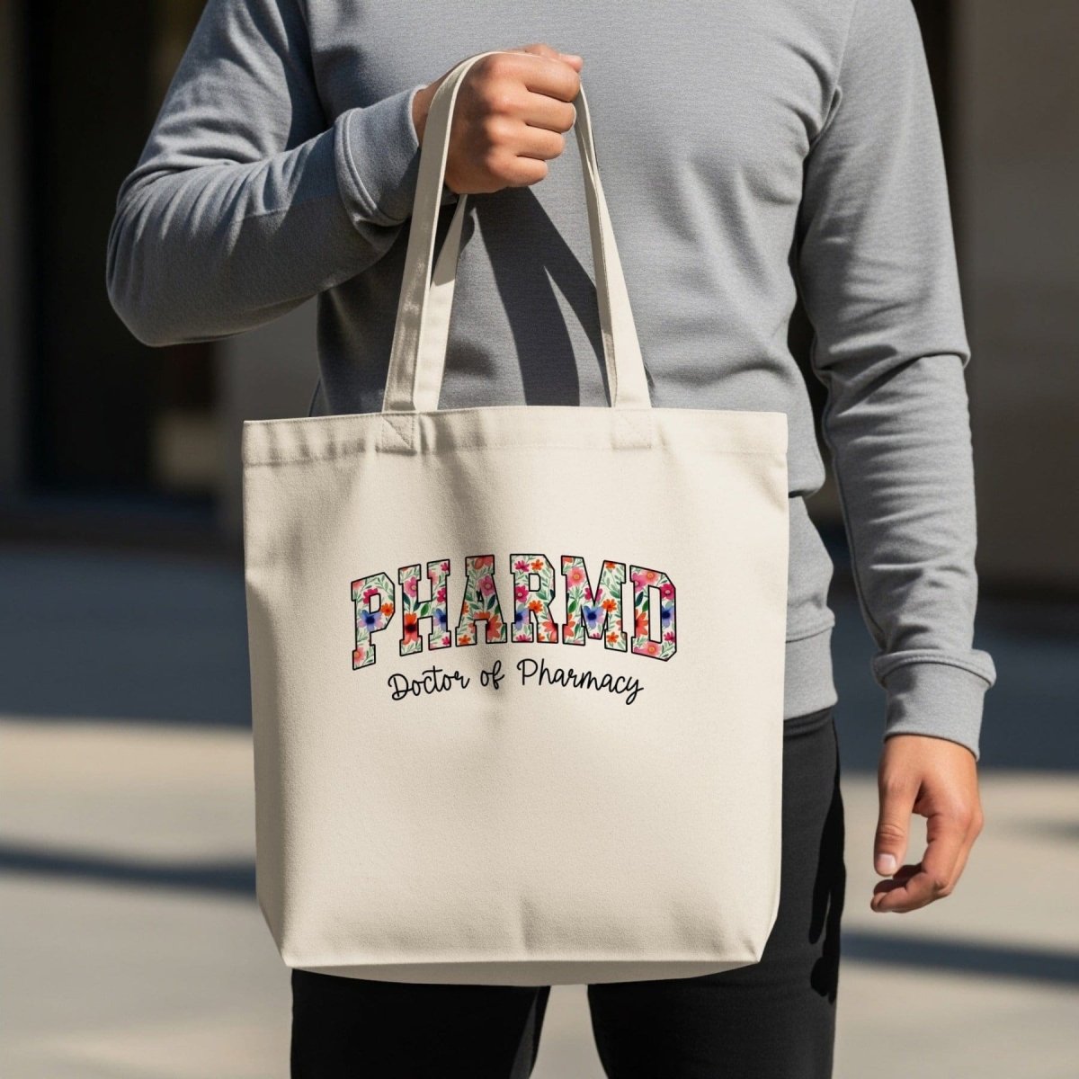 PharmD Floral Tote Bag - Adverse Reactions