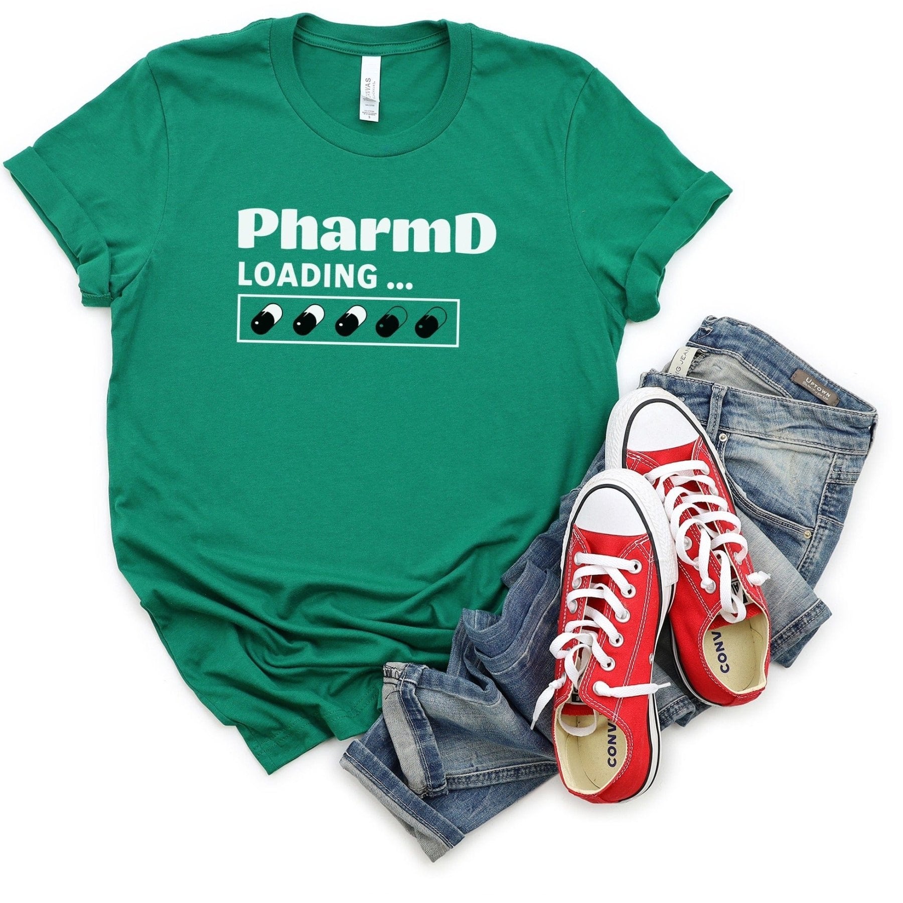 PharmD Loading Tee - Adverse Reactions - Pharmacy Apparel for Pharmacists, Techs & Students