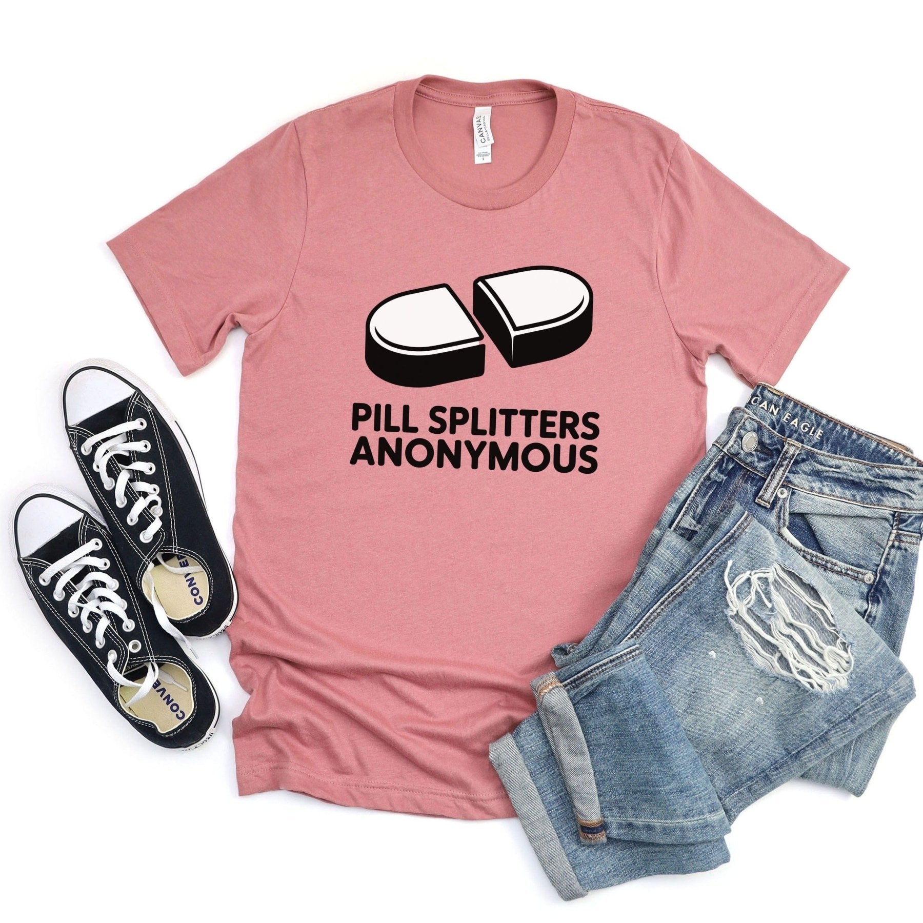 Pill Splitters Anonymous Tee - Adverse Reactions