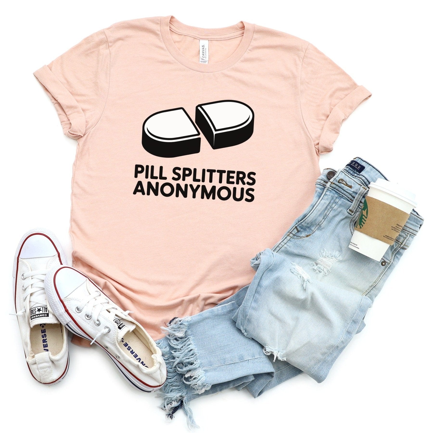 Pill Splitters Anonymous Tee - Adverse Reactions