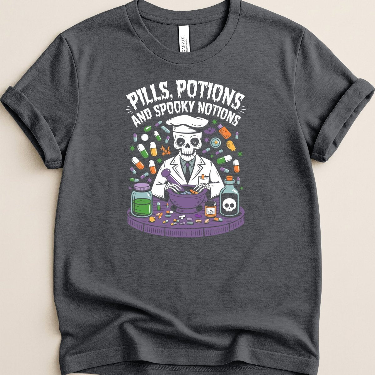 Pills Potions and Spooky Notions Tee - Adverse Reactions