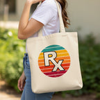 Retro RX Tote Bag - Adverse Reactions - Pharmacy Apparel for Pharmacists, Techs & Students