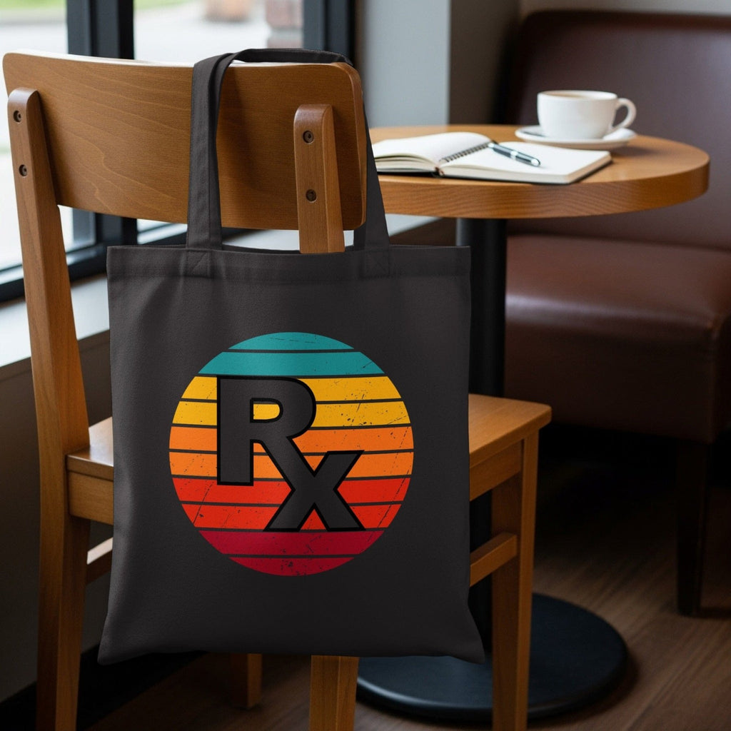 Retro RX Tote Bag - Adverse Reactions - Pharmacy Apparel for Pharmacists, Techs & Students