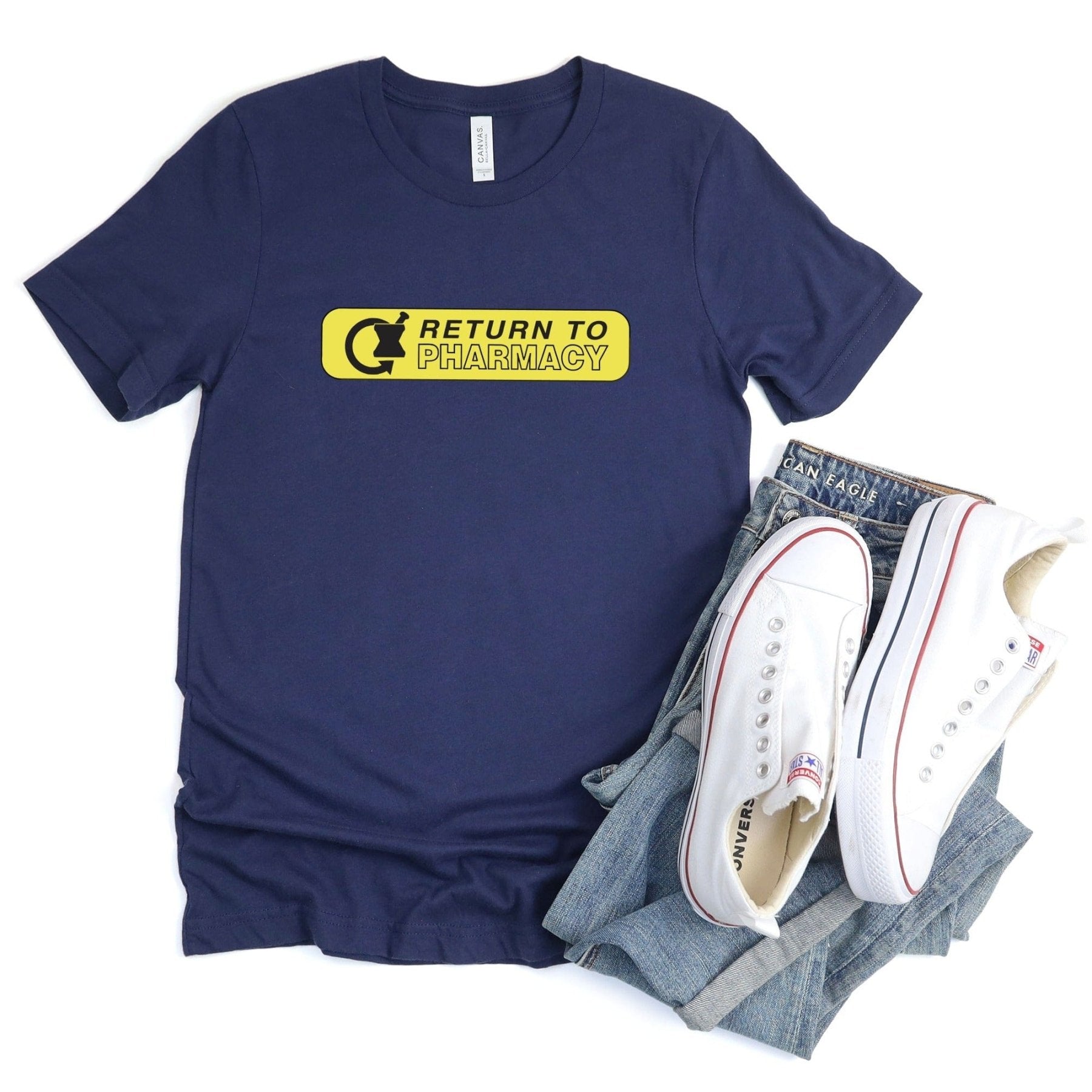 Return to Pharmacy Auxiliary Label Tee - Adverse Reactions