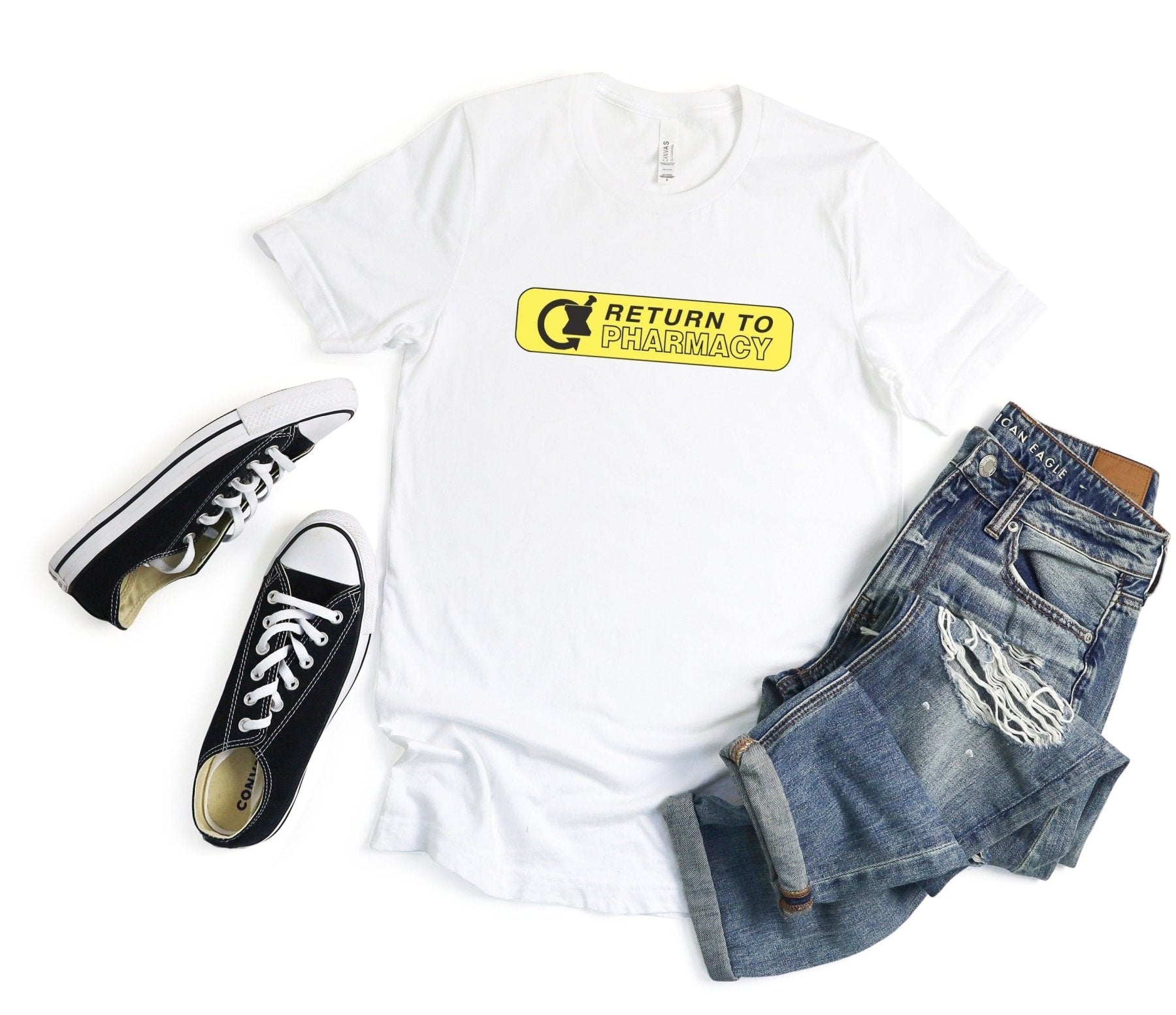 Return to Pharmacy Auxiliary Label Tee - Adverse Reactions