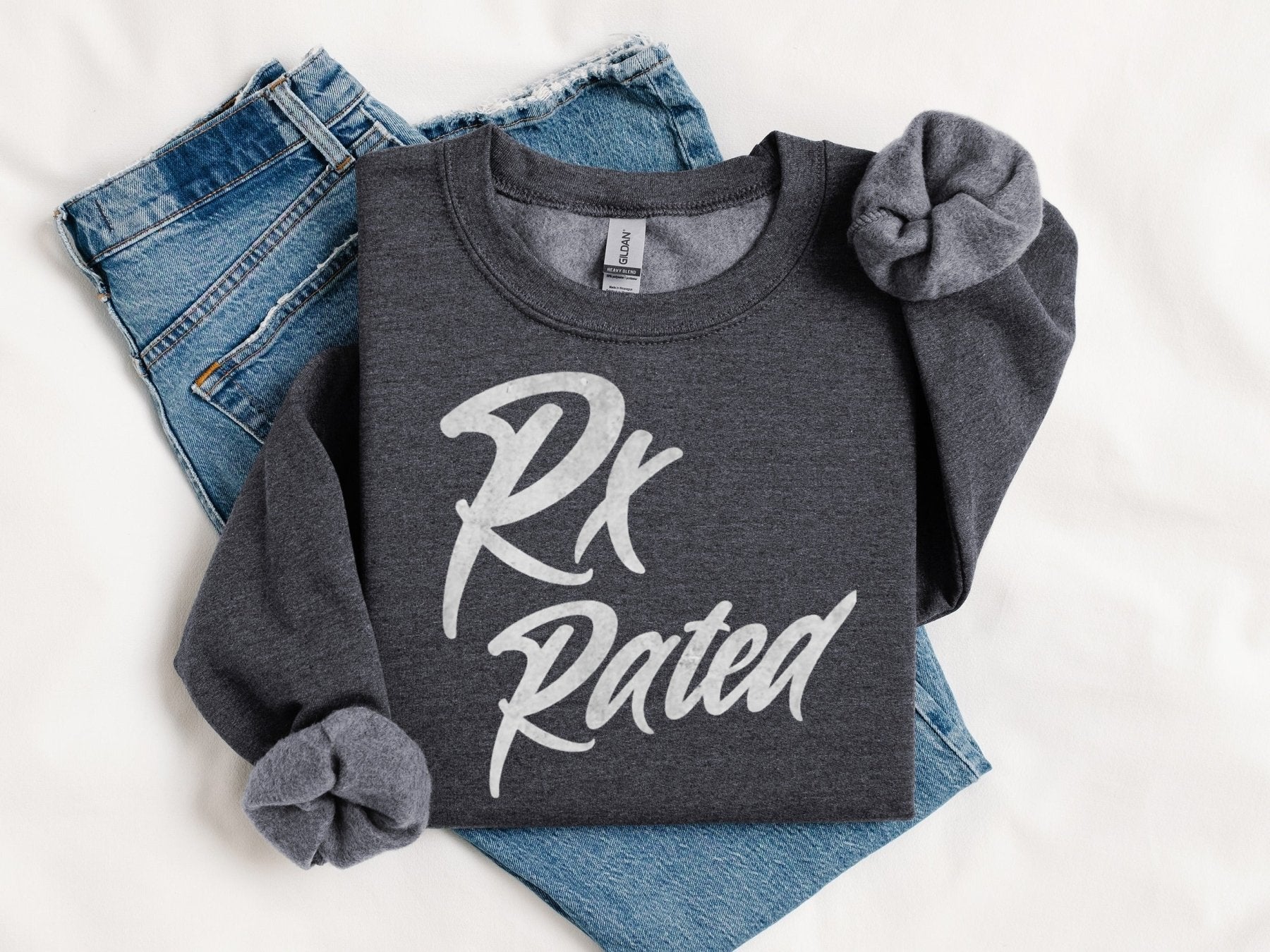 Rx Rated Sweatshirt - Adverse Reactions - Pharmacy Apparel for Pharmacists, Techs & Students