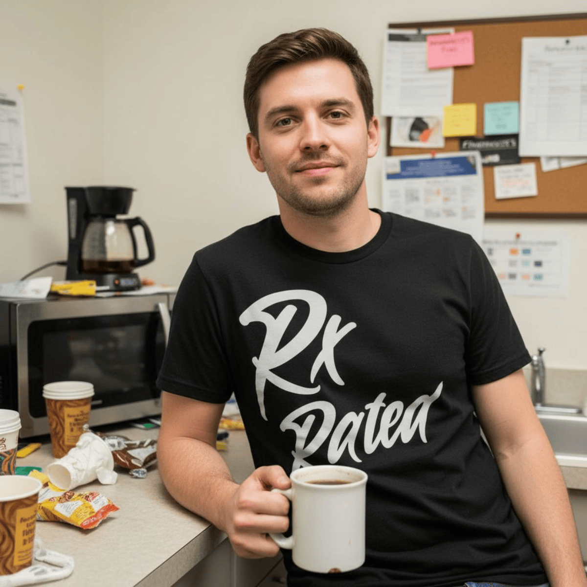 Rx Rated Tee - Pharmacy Apparel for Pharmacists, Techs & Students