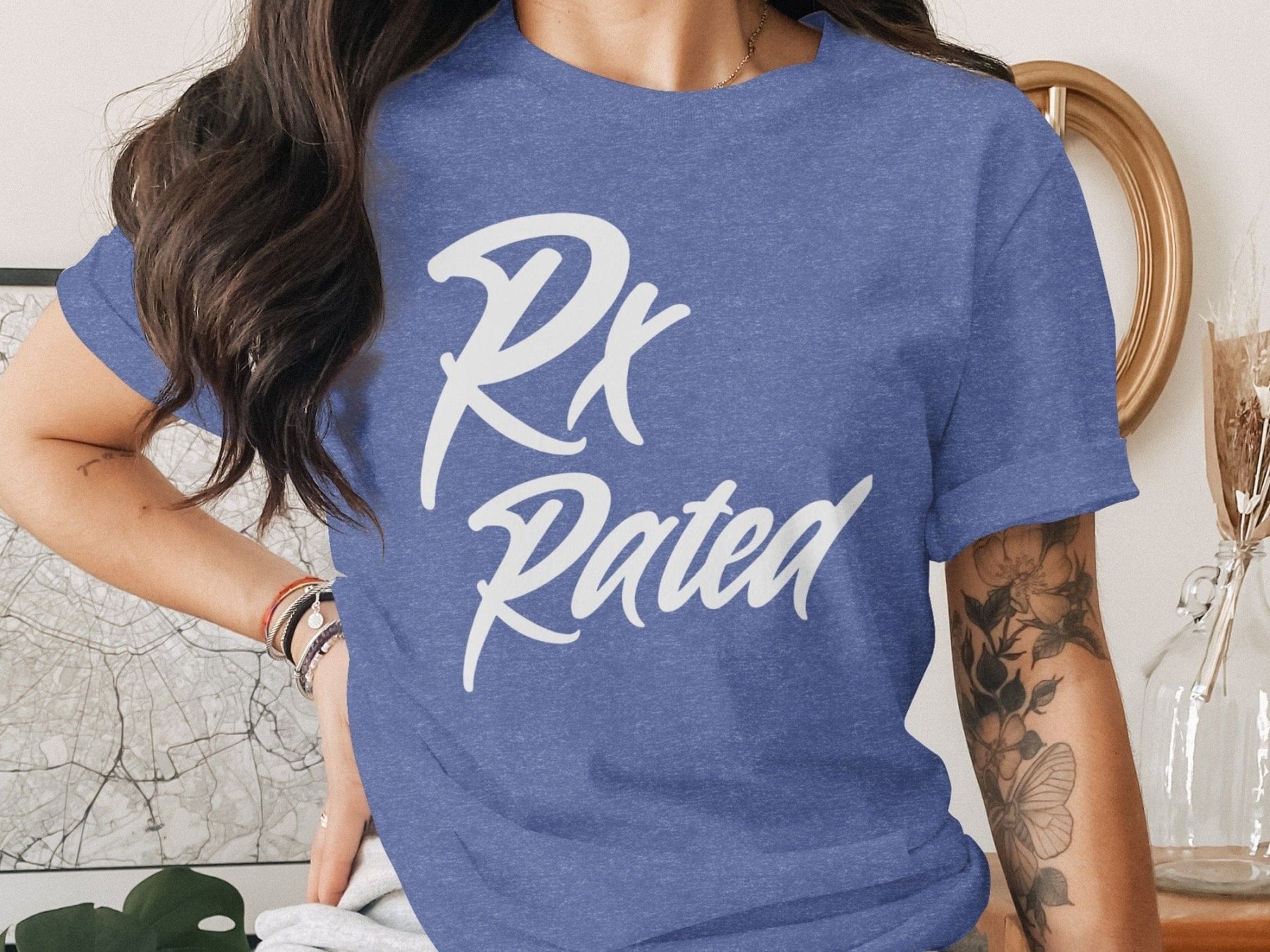 Rx Rated Tee - Pharmacy Apparel for Pharmacists, Techs & Students