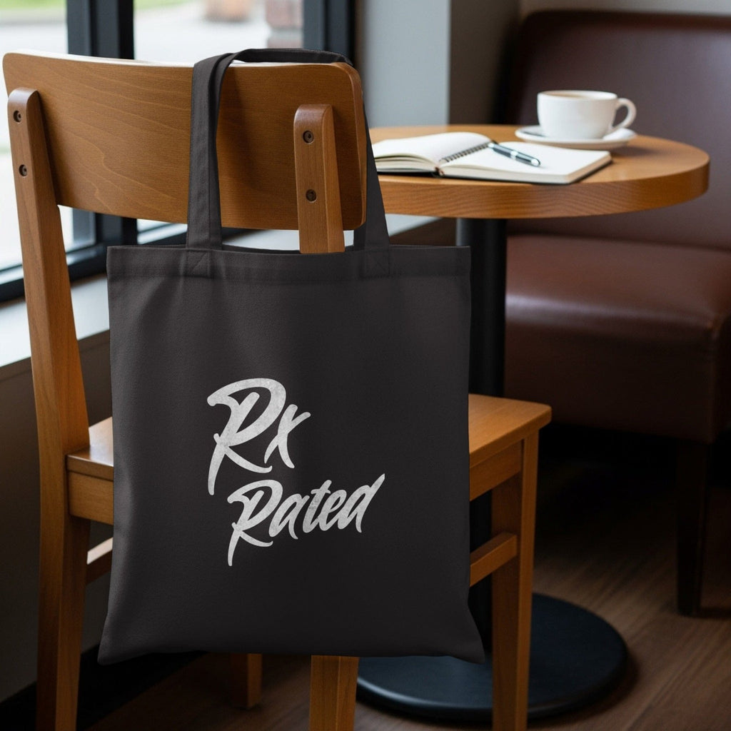Rx Rated Tote Bag - Adverse Reactions - Pharmacy Apparel for Pharmacists, Techs & Students