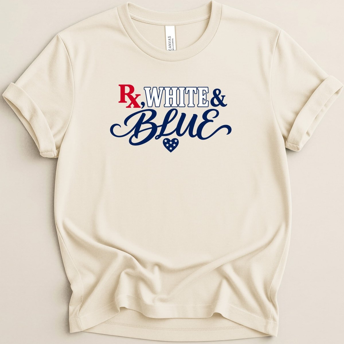 Rx, White & Blue Tee - Adverse Reactions