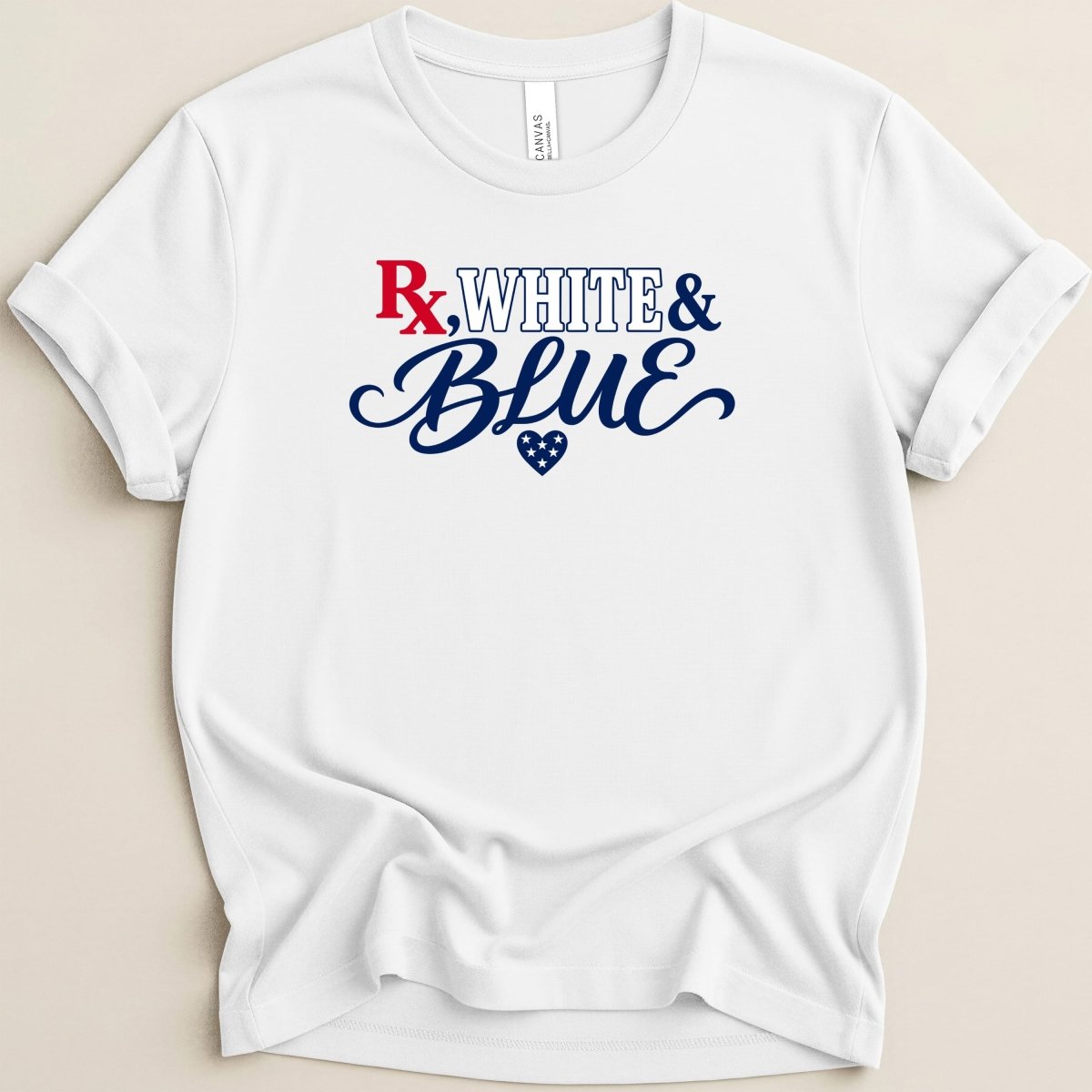 Rx, White & Blue Tee - Adverse Reactions
