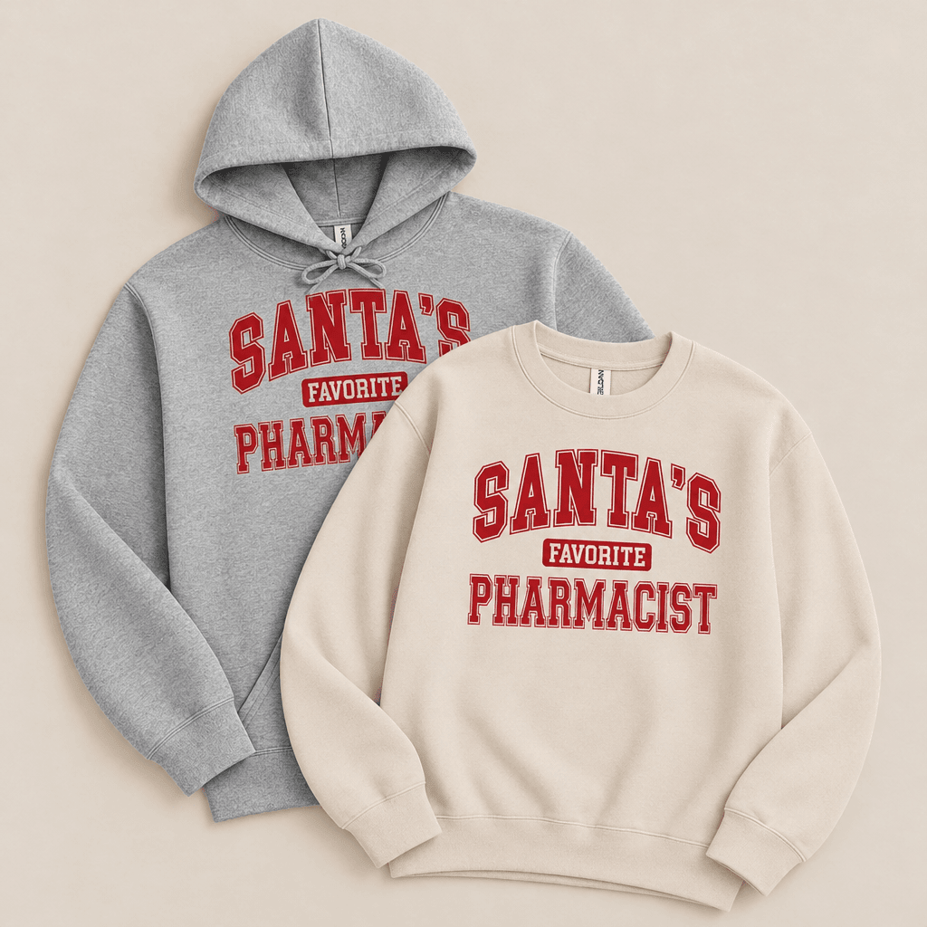 Santa's Favorite Pharmacist Sweatshirt & Hoodie v2 - Adverse Reactions