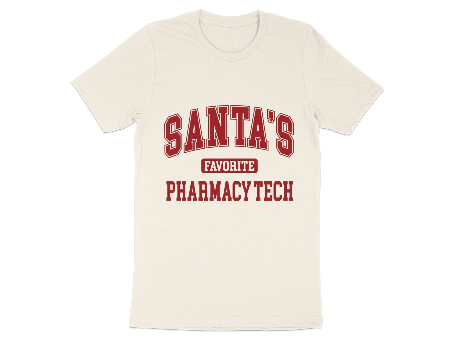 Santa’s Favorite Pharmacy Tech Tee v1 - Adverse Reactions - Pharmacy Apparel for Pharmacists, Techs & Students