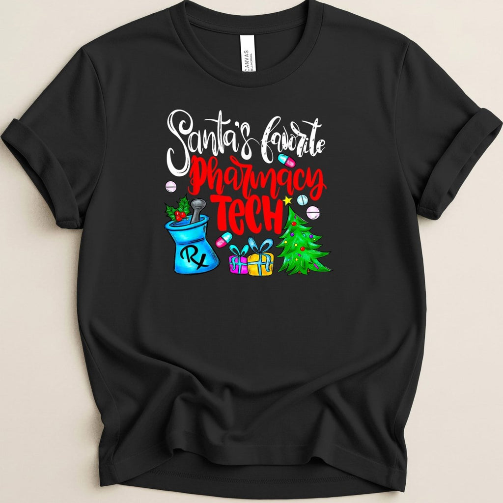 Santa’s Favorite Pharmacy Tech v3 Tee - Adverse Reactions
