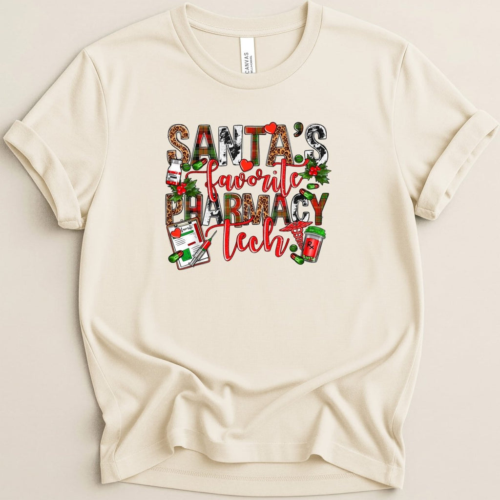 Santa’s Favorite Pharmacy Tech v4 Tee - Adverse Reactions