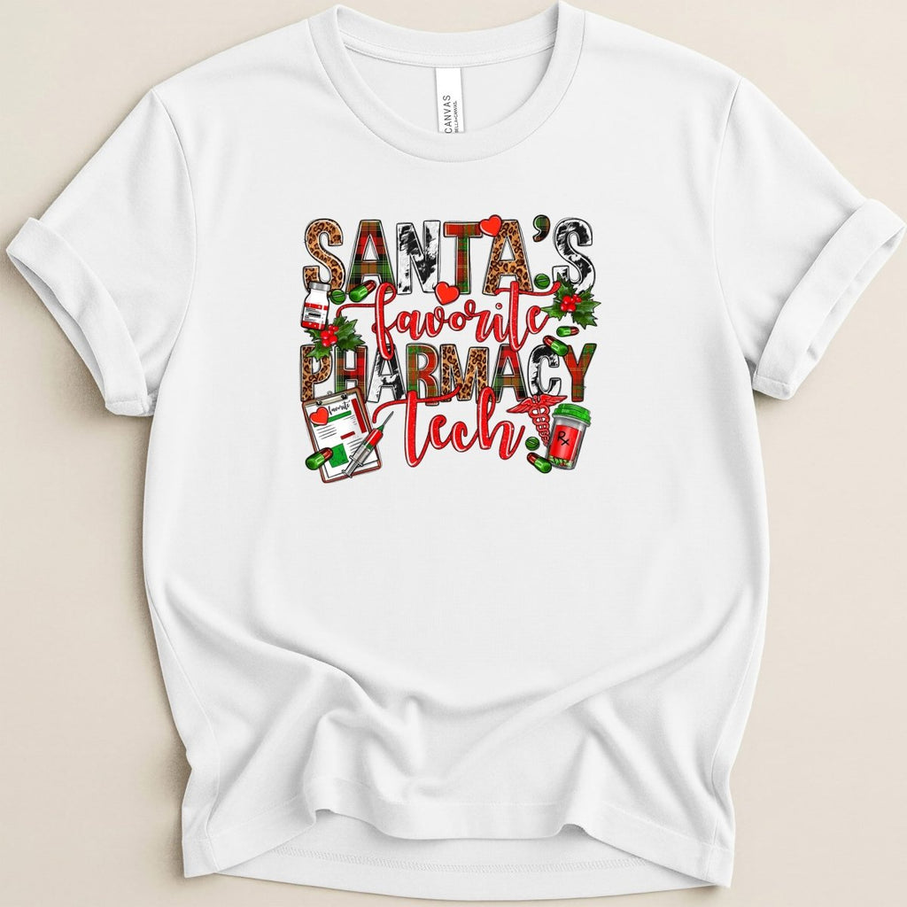 Santa’s Favorite Pharmacy Tech v4 Tee - Adverse Reactions