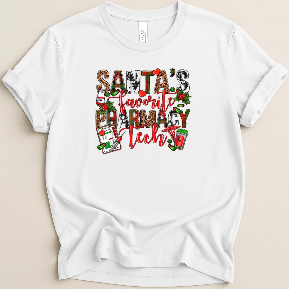 Santa’s Favorite Pharmacy Tech v4 Tee - Adverse Reactions