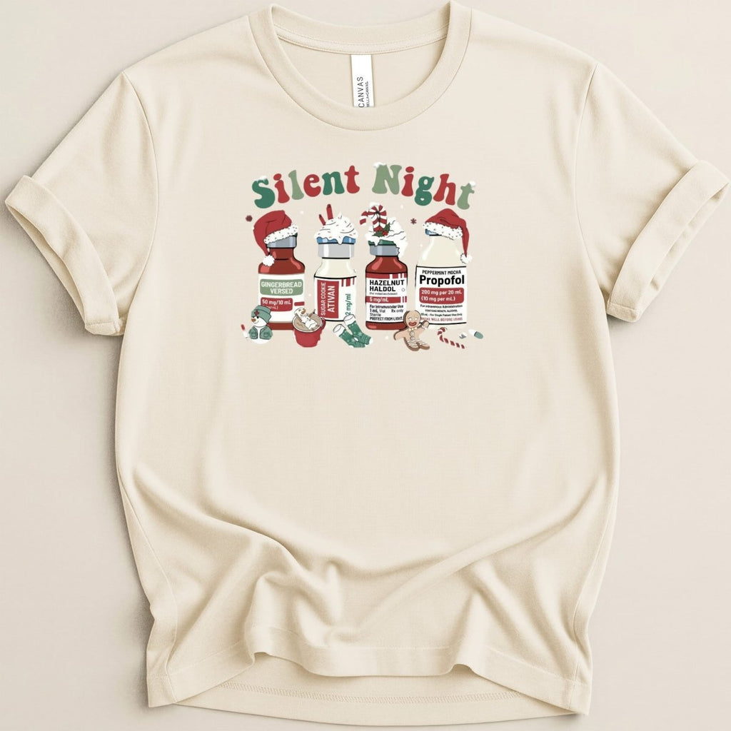 Silent Night Pharmacy Christmas Tee - Adverse Reactions