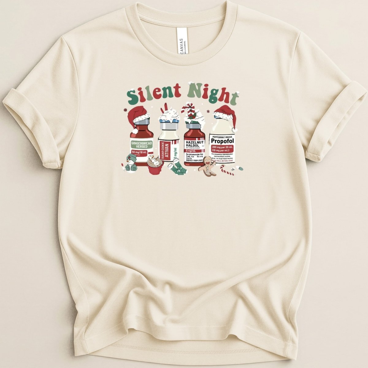 Silent Night Pharmacy Christmas Tee - Adverse Reactions
