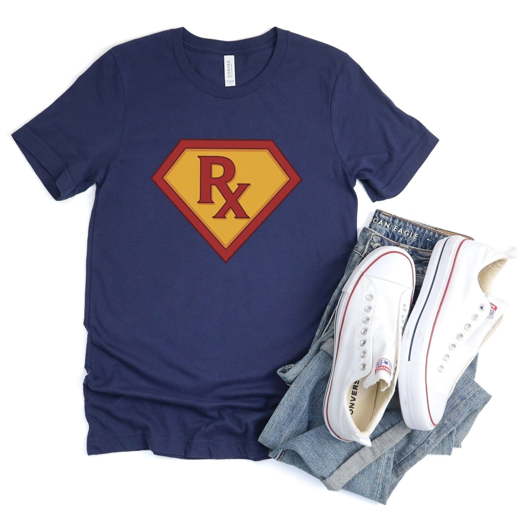 Super Rx Pharmacist Tee - Adverse Reactions - Pharmacy Apparel for Pharmacists, Techs & Students
