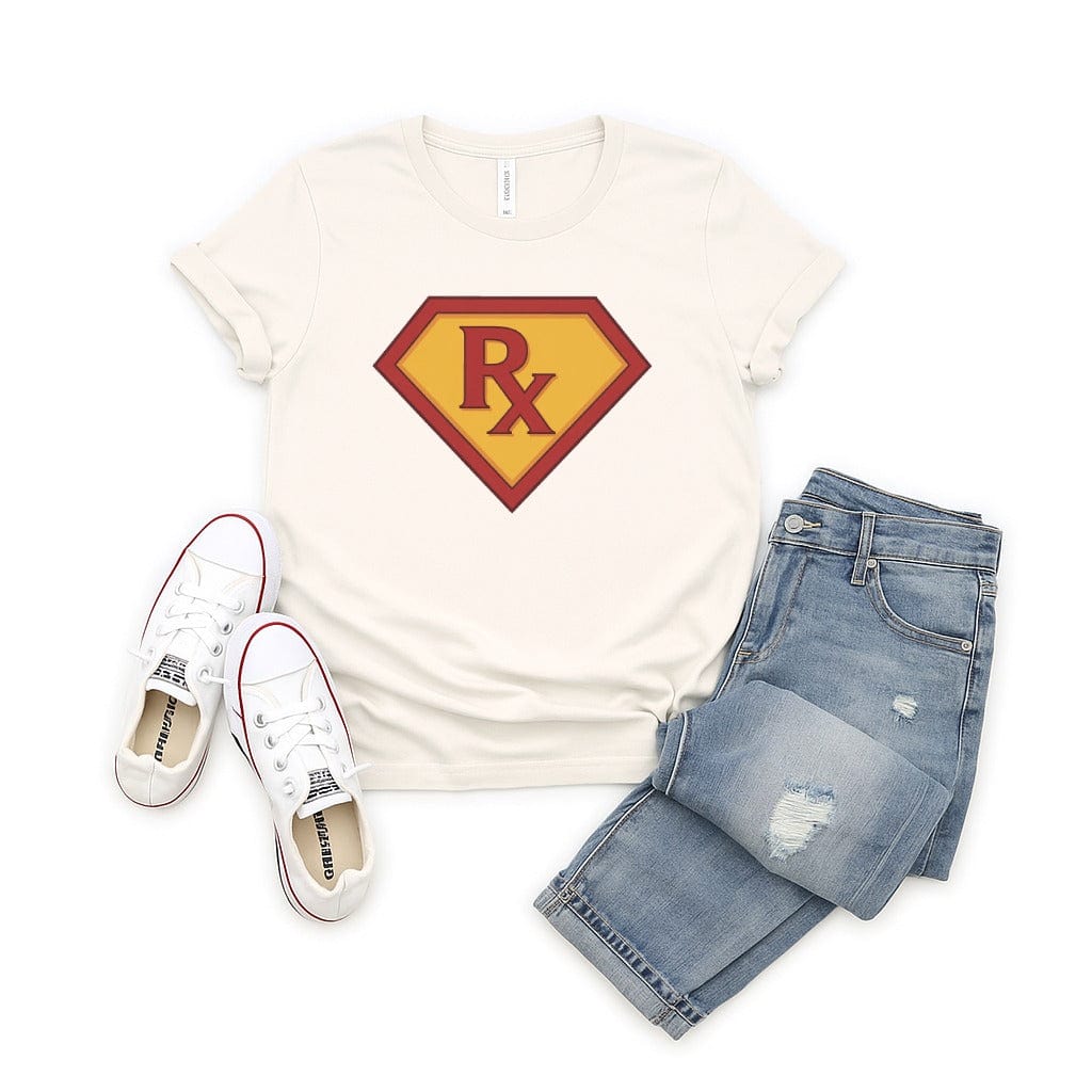 Super Rx Pharmacist Tee - Adverse Reactions - Pharmacy Apparel for Pharmacists, Techs & Students