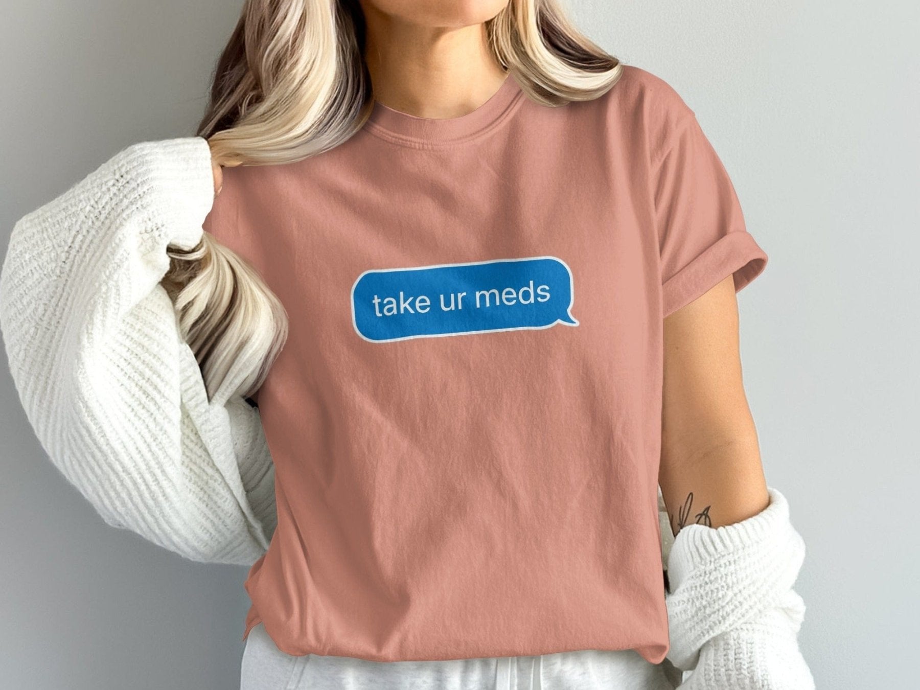 Take Ur Meds Text Bubble Tee - Pharmacy Apparel for Pharmacists, Techs & Students