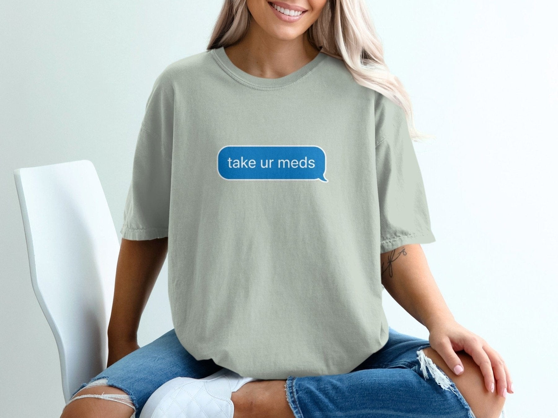 Take Ur Meds Text Bubble Tee - Pharmacy Apparel for Pharmacists, Techs & Students