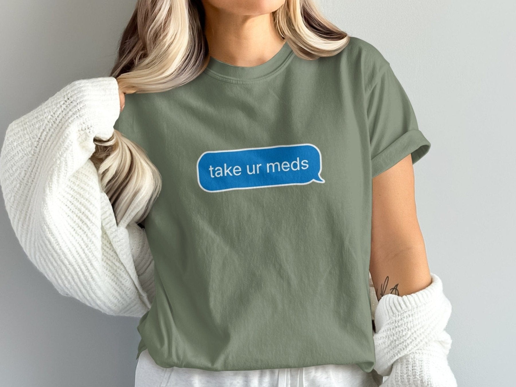 Take Ur Meds Text Bubble Tee - Pharmacy Apparel for Pharmacists, Techs & Students