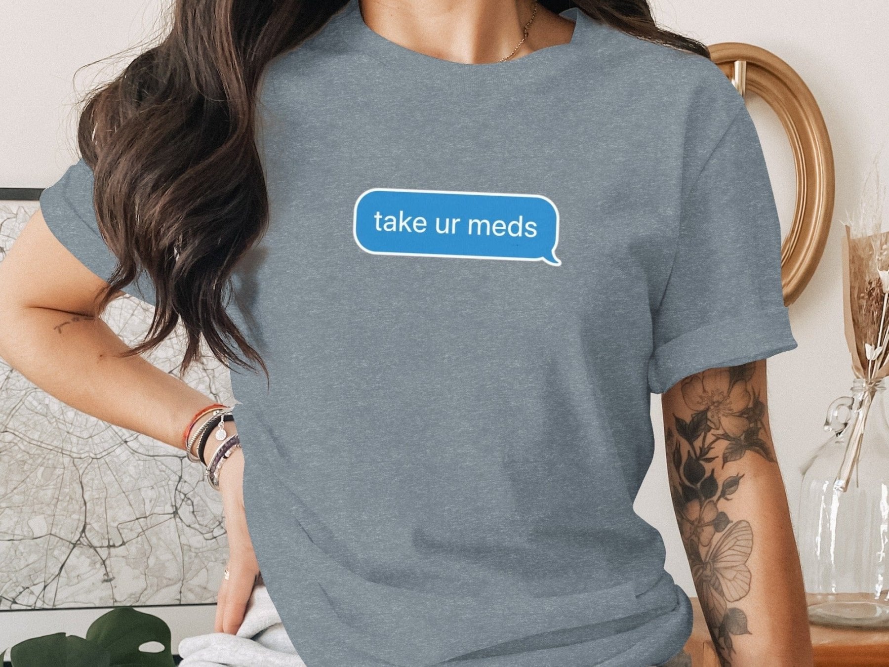 Take Ur Meds Text Bubble Tee - Pharmacy Apparel for Pharmacists, Techs & Students