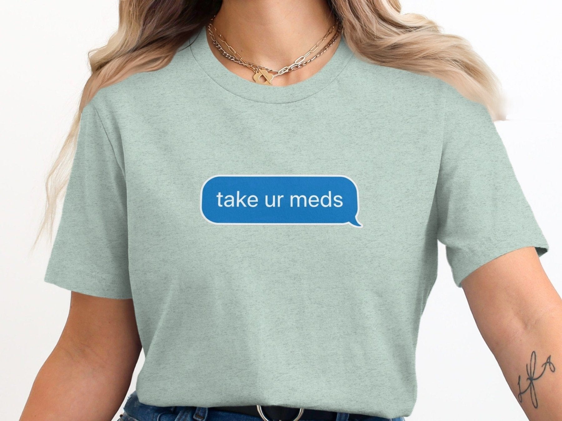 Take Ur Meds Text Bubble Tee - Pharmacy Apparel for Pharmacists, Techs & Students