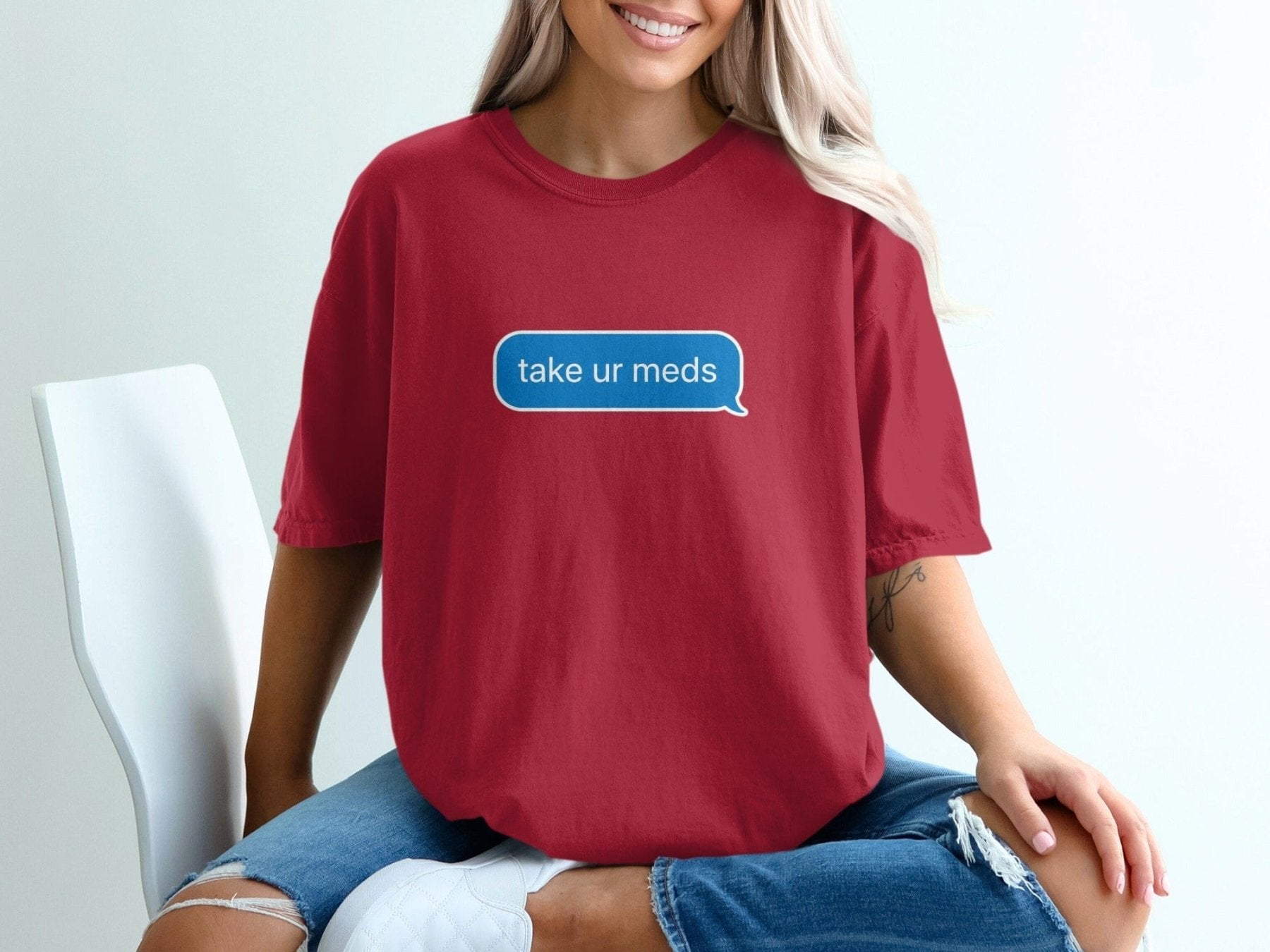 Take Ur Meds Text Bubble Tee - Pharmacy Apparel for Pharmacists, Techs & Students