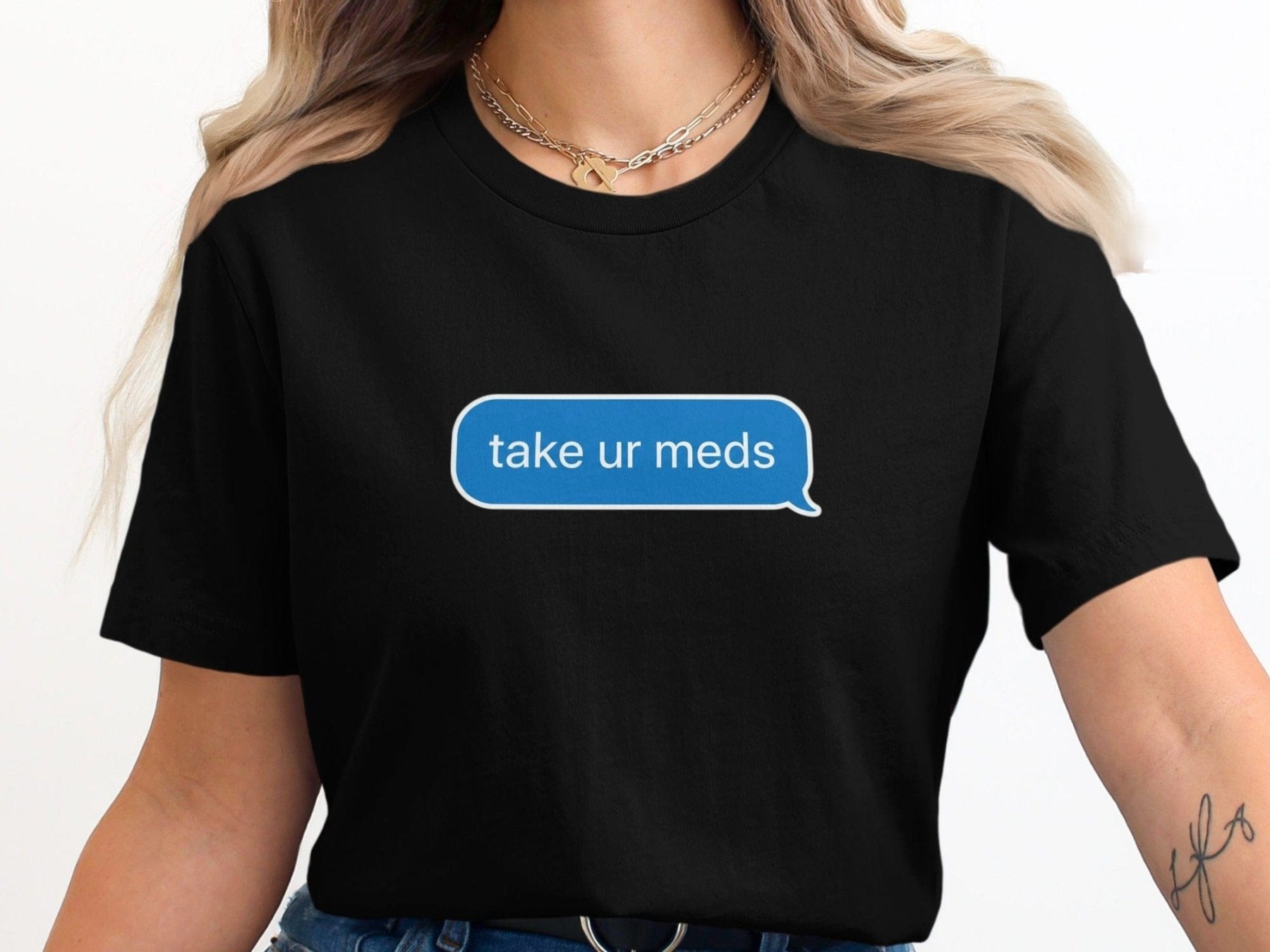 Take Ur Meds Text Bubble Tee - Pharmacy Apparel for Pharmacists, Techs & Students