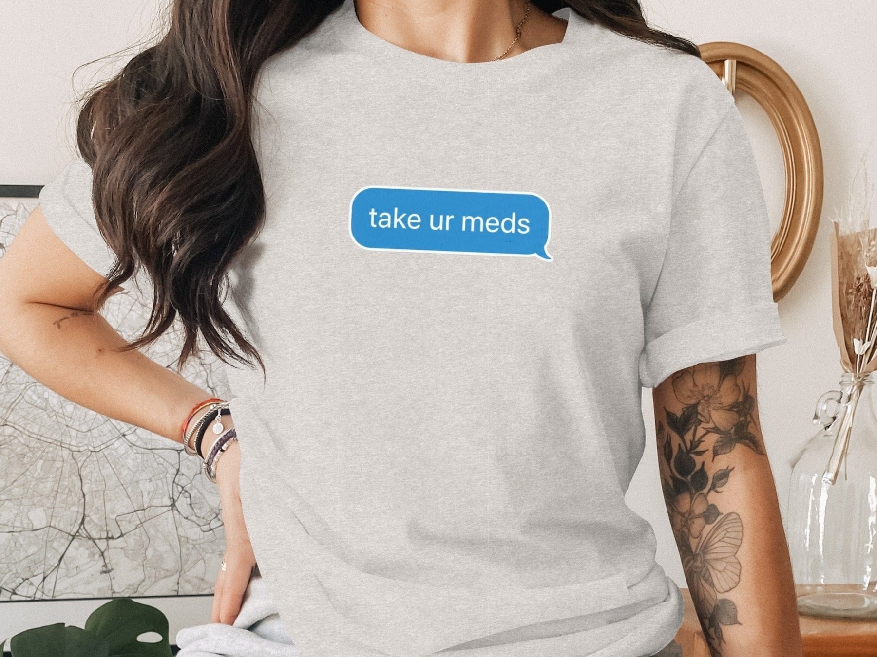 Take Ur Meds Text Bubble Tee - Pharmacy Apparel for Pharmacists, Techs & Students