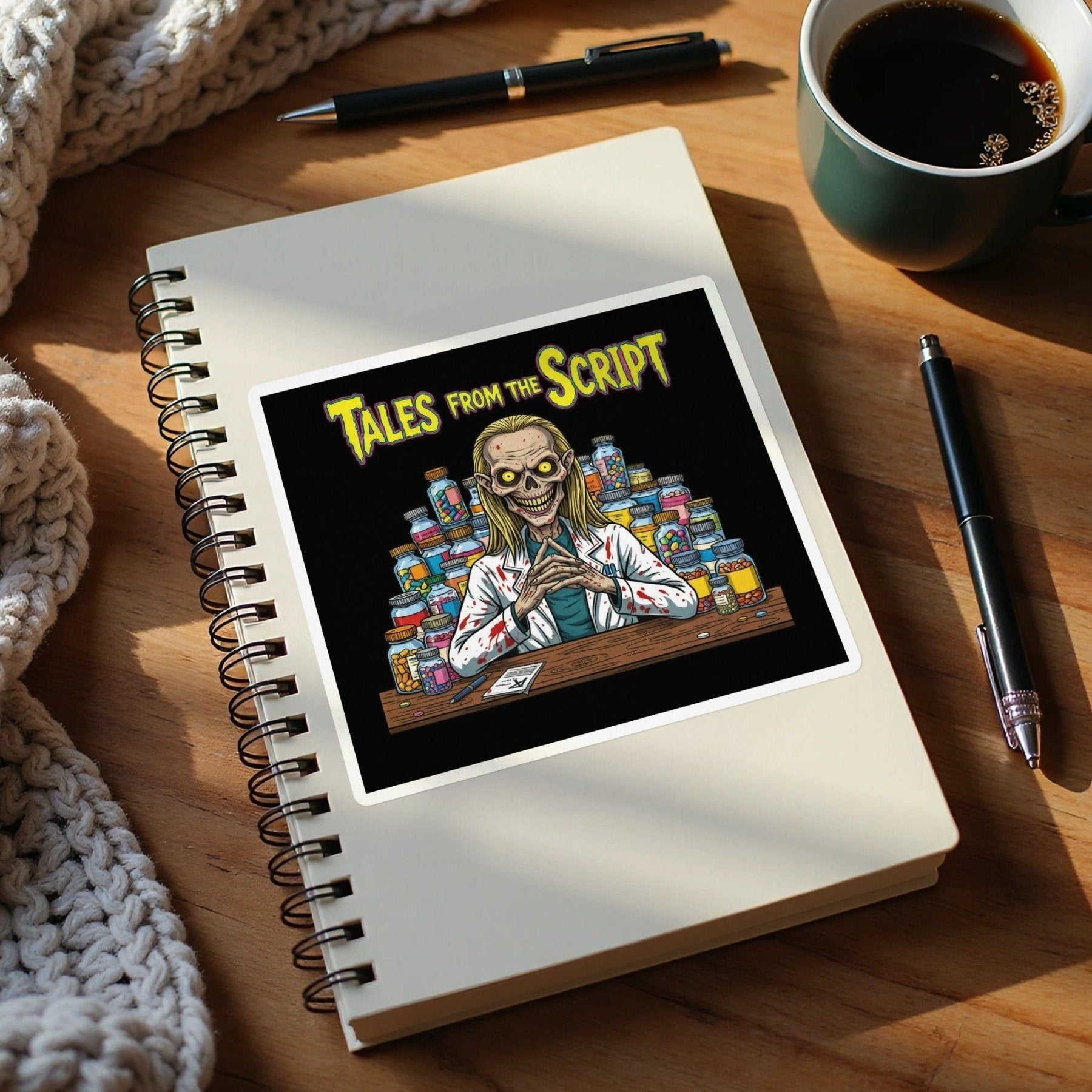 Tales from the Script Sticker - Adverse Reactions - Pharmacy Apparel for Pharmacists, Techs & Students