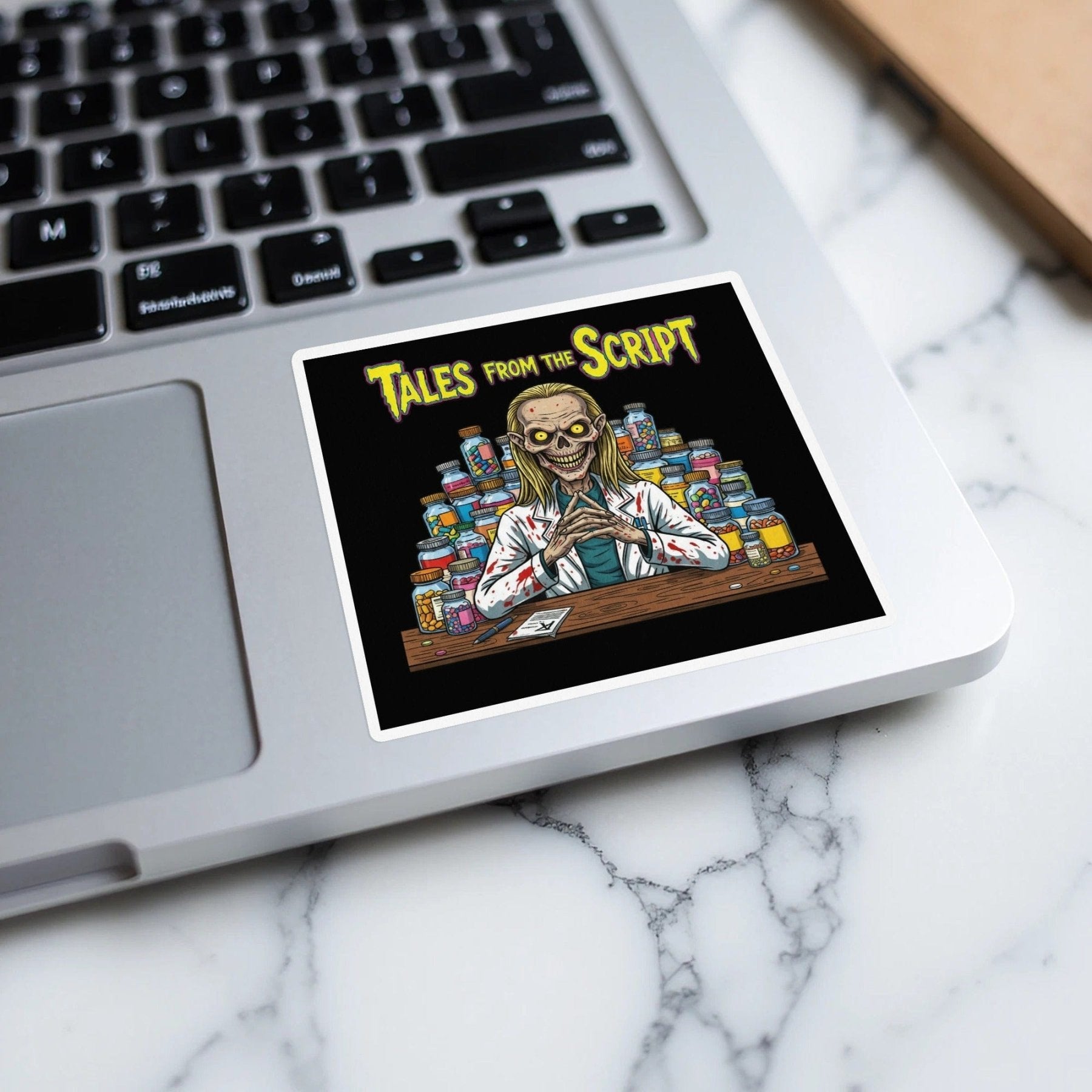 Tales from the Script Sticker - Adverse Reactions - Pharmacy Apparel for Pharmacists, Techs & Students