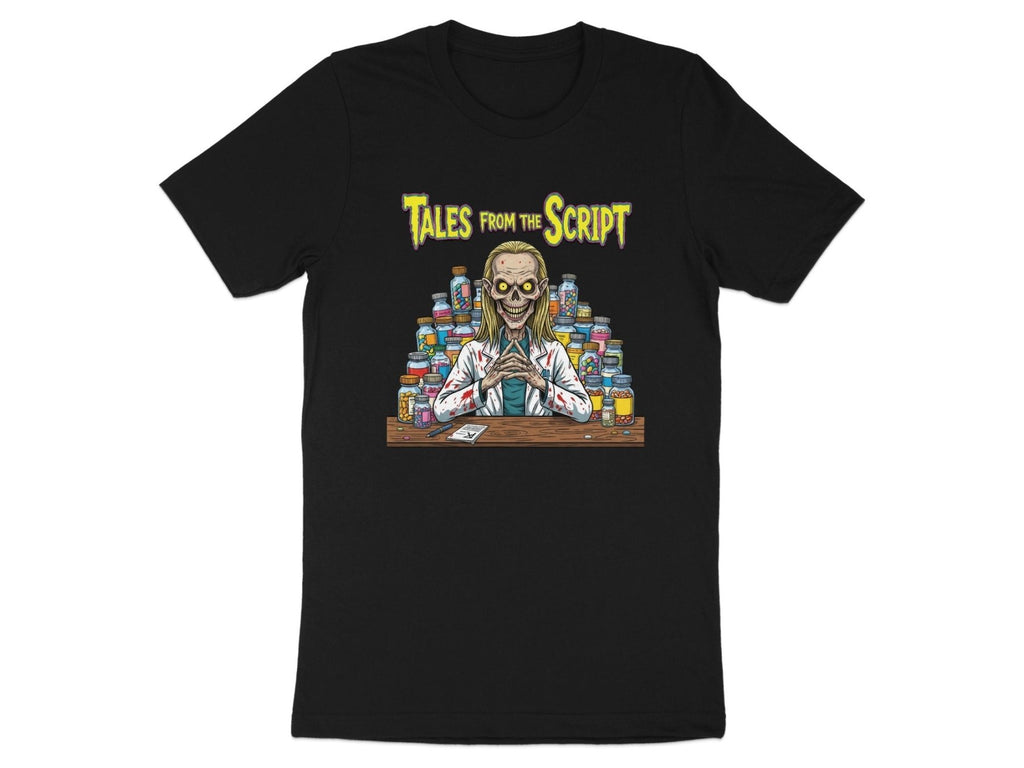 Tales from the Script Tee - Adverse Reactions - Pharmacy Apparel for Pharmacists, Techs & Students