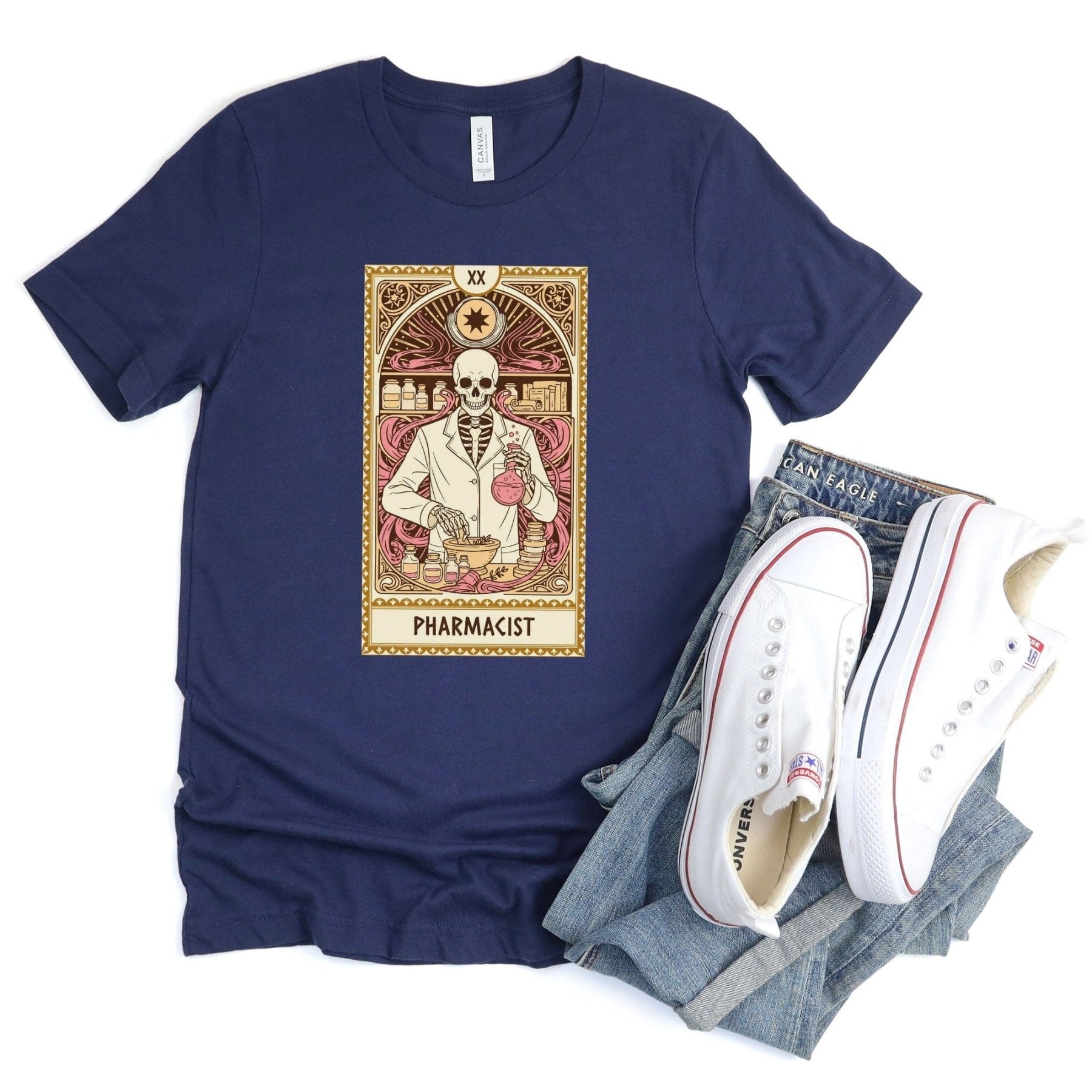 Tarot Pharmacist Tee - Adverse Reactions - Pharmacy Apparel for Pharmacists, Techs & Students