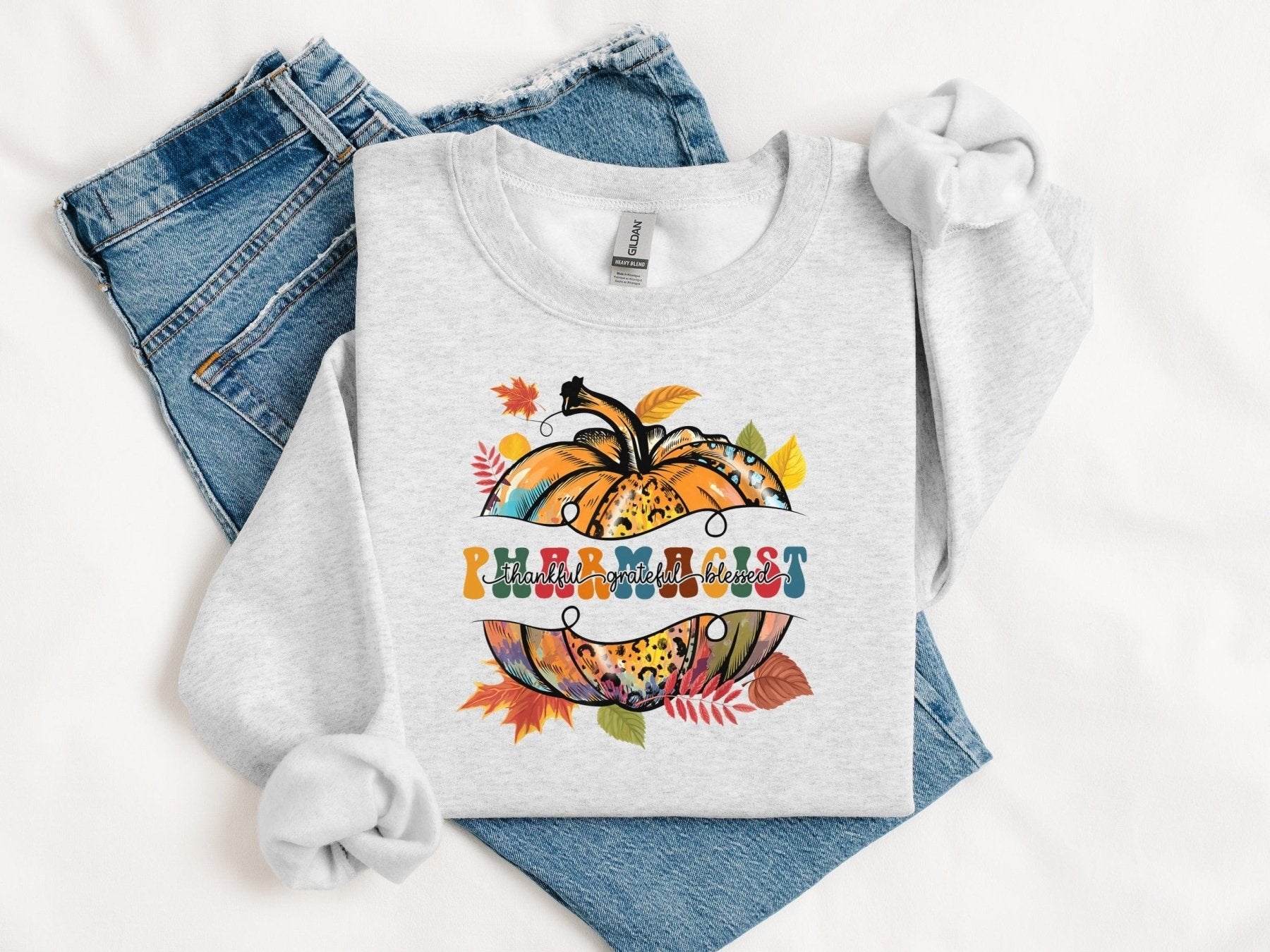 Thankful, Grateful, Blessed Pharmacist Sweatshirt - Adverse Reactions - Pharmacy Apparel for Pharmacists, Techs & Students
