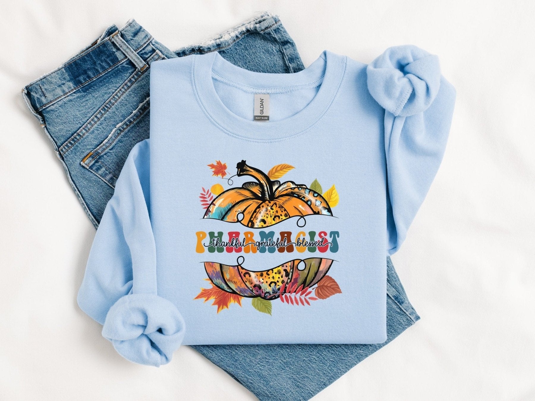Thankful, Grateful, Blessed Pharmacist Sweatshirt - Adverse Reactions - Pharmacy Apparel for Pharmacists, Techs & Students